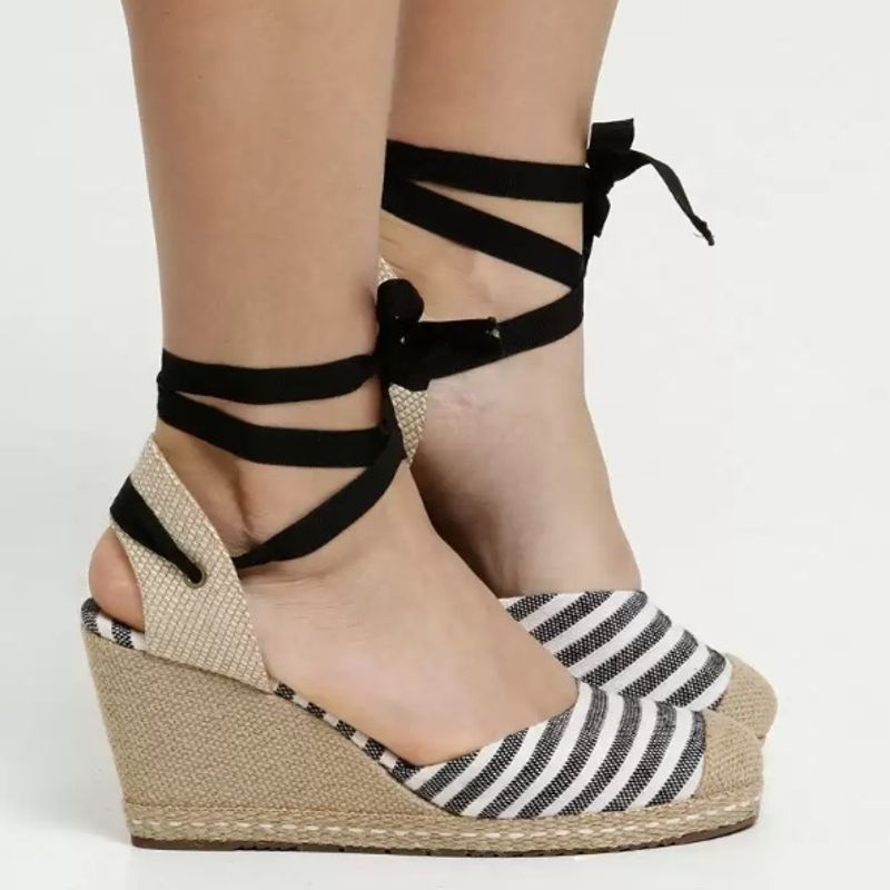 Sandália feminina espadrille via hot sale uno