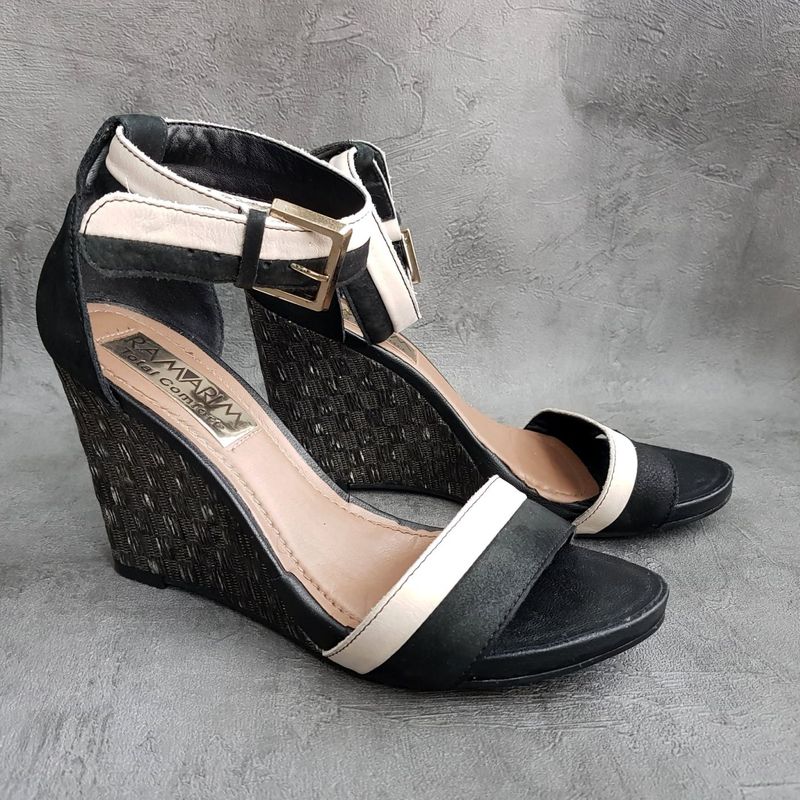 Sandália Anabela Ramarim Total Comfort Sandália Feminina Ramarim