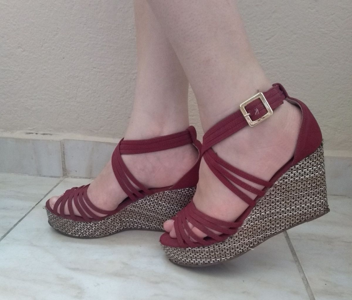 sandalia anabela barbara kras