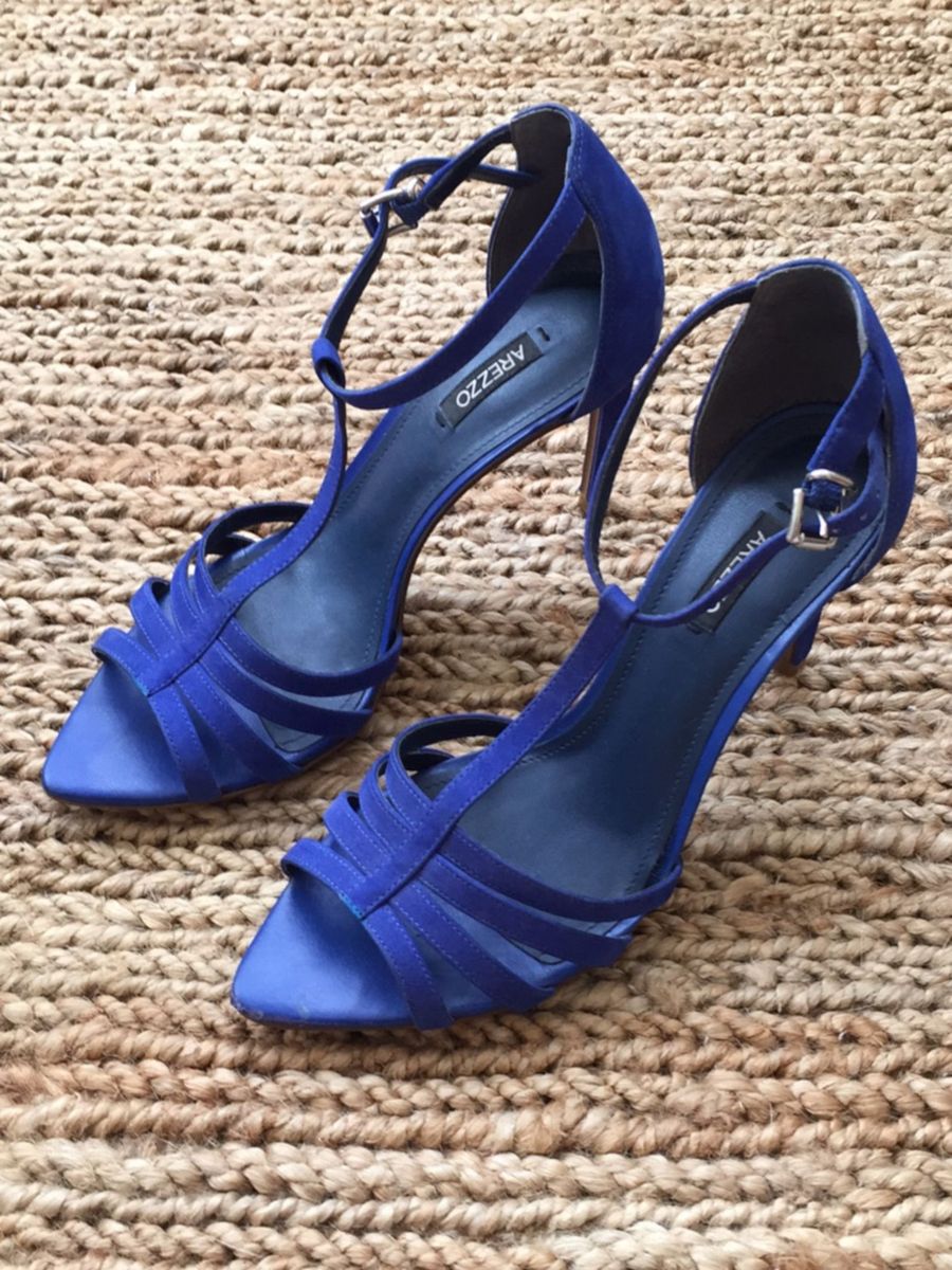 sandalia arezzo azul