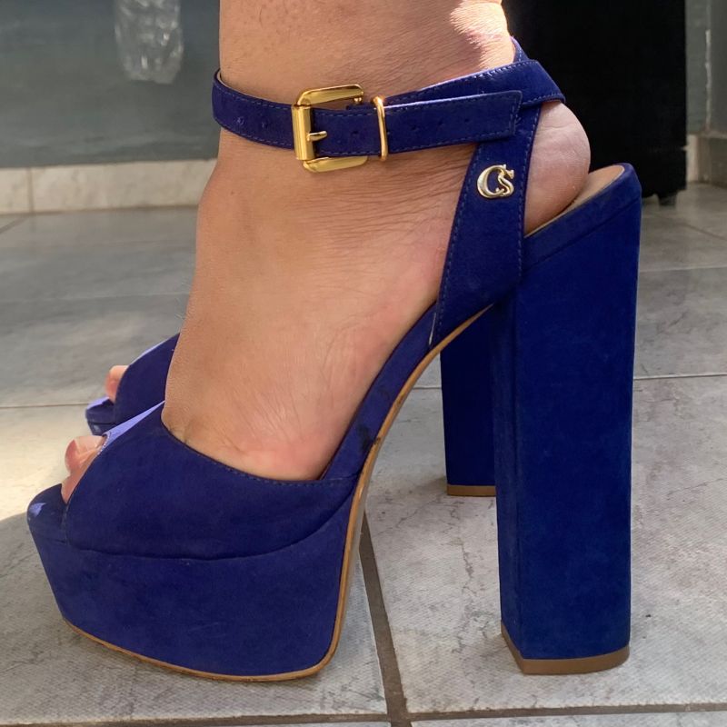 Sandalia azul carmen store steffens