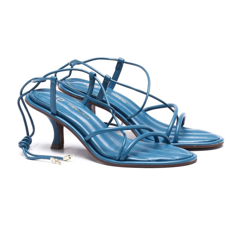 Sandalia Azul Petróleo Capodarte Sandália Feminina Capodarte