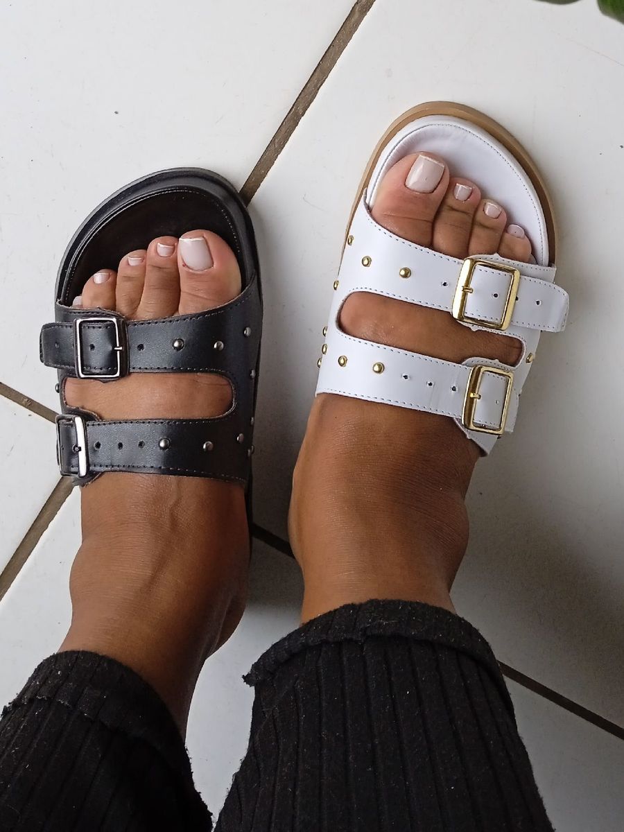 Sandalia sales birken branca