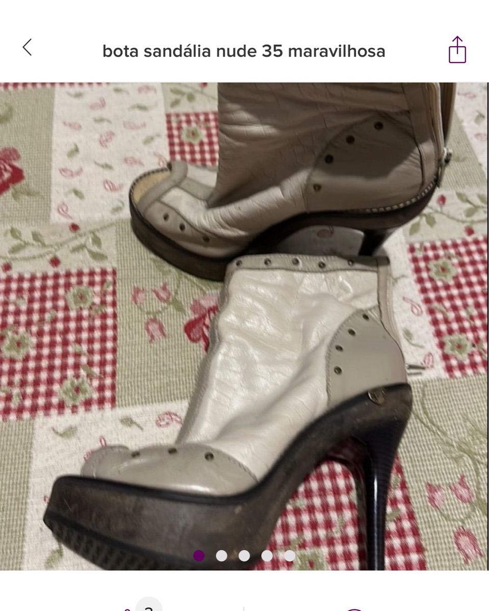 Sandália Bota Nude Maravilhosa Bota Feminina Usado 95846270 enjoei
