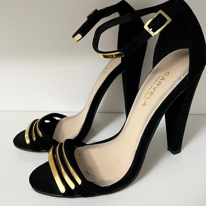 Kurt geiger carvela black sales heels