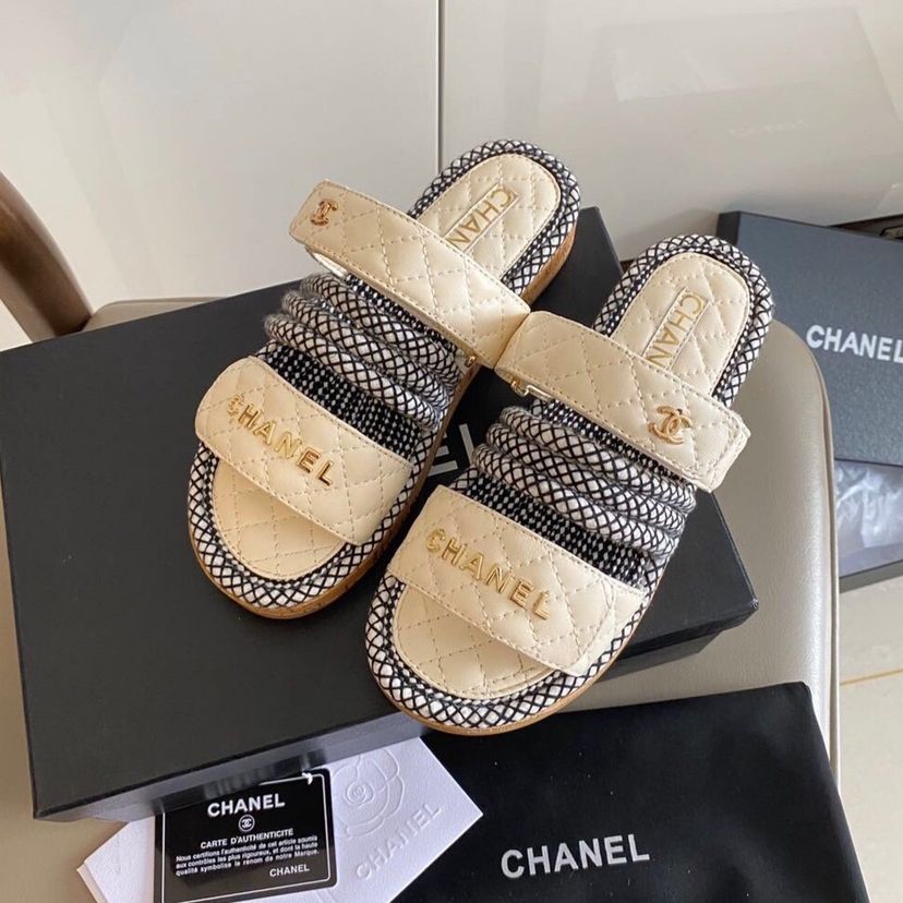 Sandália Chanel | Sandália Feminina Chanel Nunca Usado 41801283 | enjoei