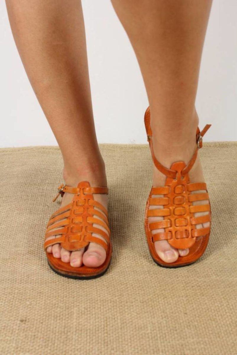 sandália artesanal de couro