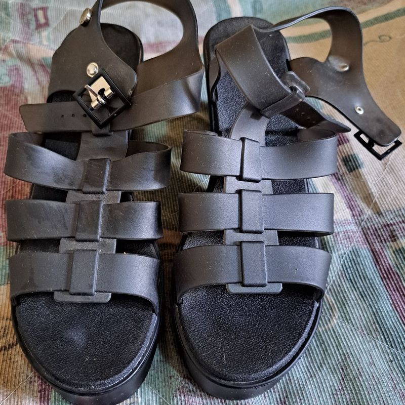 Sandália Colcci Preta Alta Apenas Uso Sandália Feminina Colcci