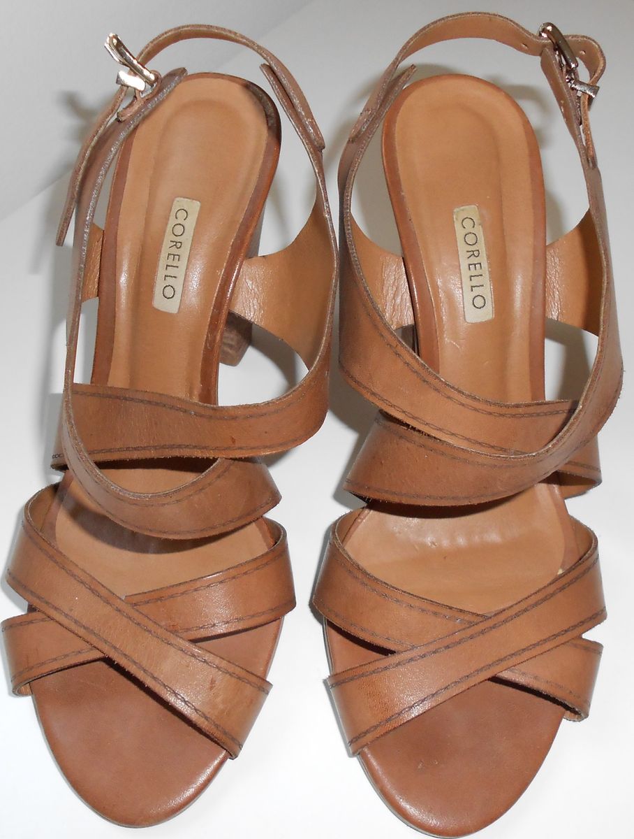 Sandália Corello Salto Alto Caramelo | Sandália Feminina Corello Usado ...
