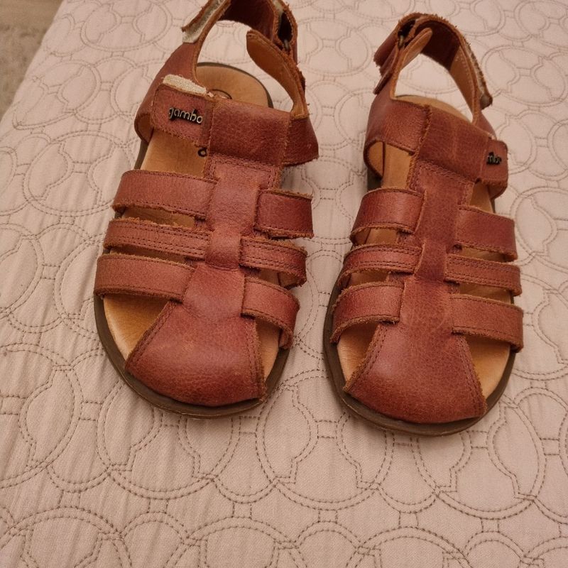 Sandália Couro Infantil Masculino Calçado Infantil para Meninos