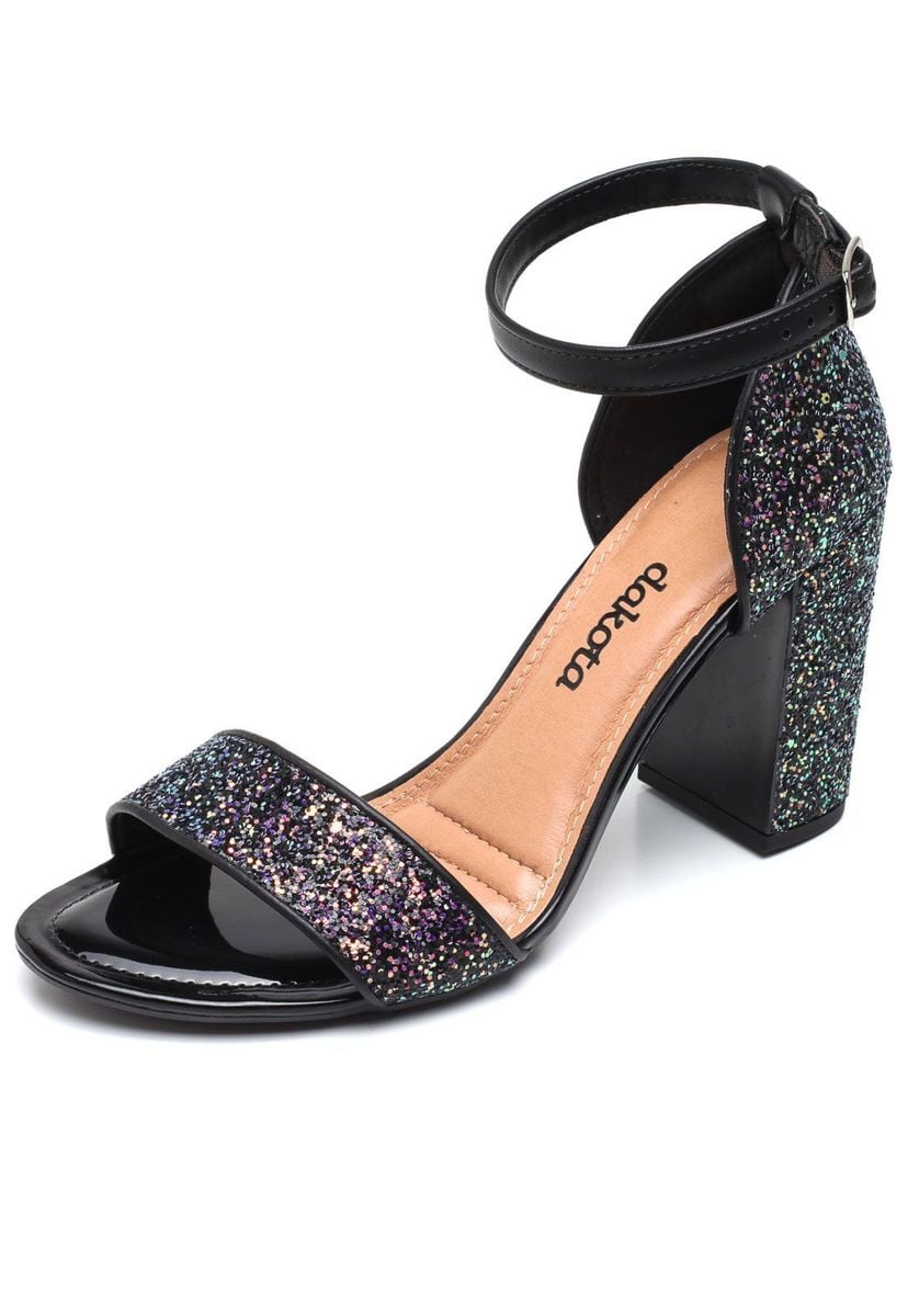 sandalia dakota preta salto grosso