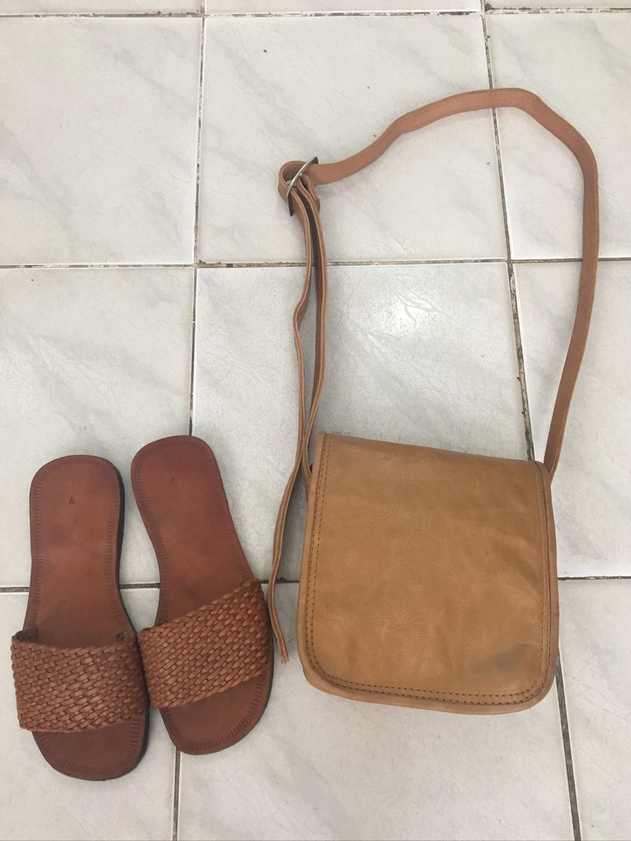 sandalia de couro feminina rasteira artesanal