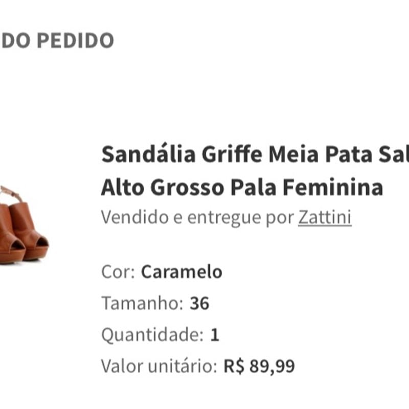 Sandália griffe meia pata salto alto shops grosso pala feminina