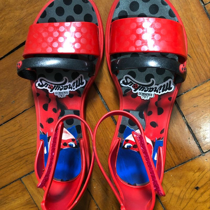 Sandália Grendene Ladybug Sandalia Ladybug Com Bolsa Sandália