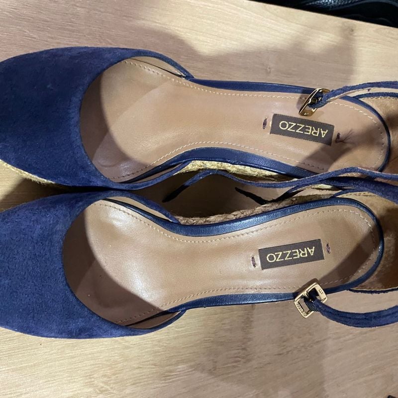 Hot espadrille arezzo azul Clearance Black Friday