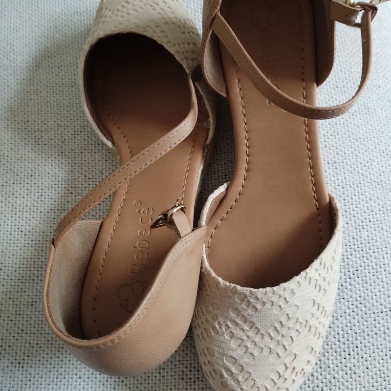 Sandália feminina best sale espadrille bebecê