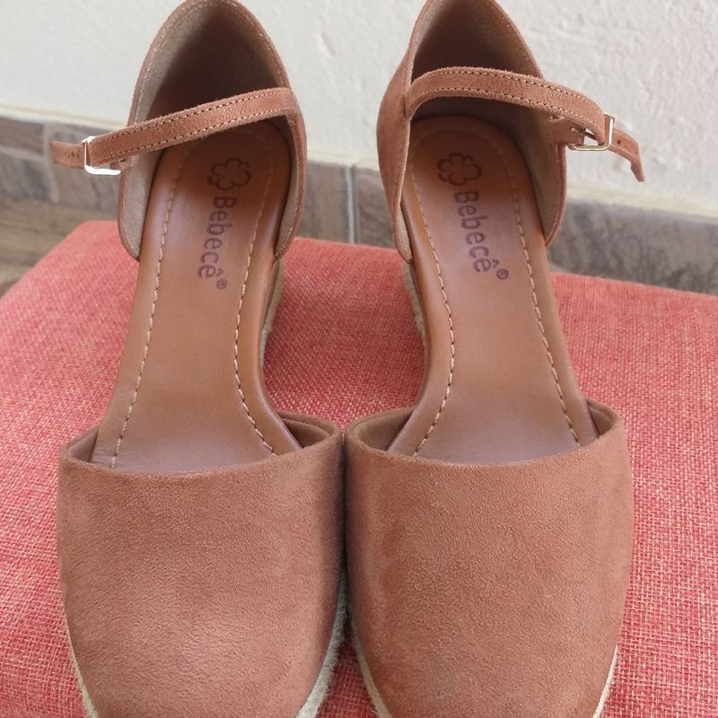 Sandália bebecê best sale espadrille caramelo