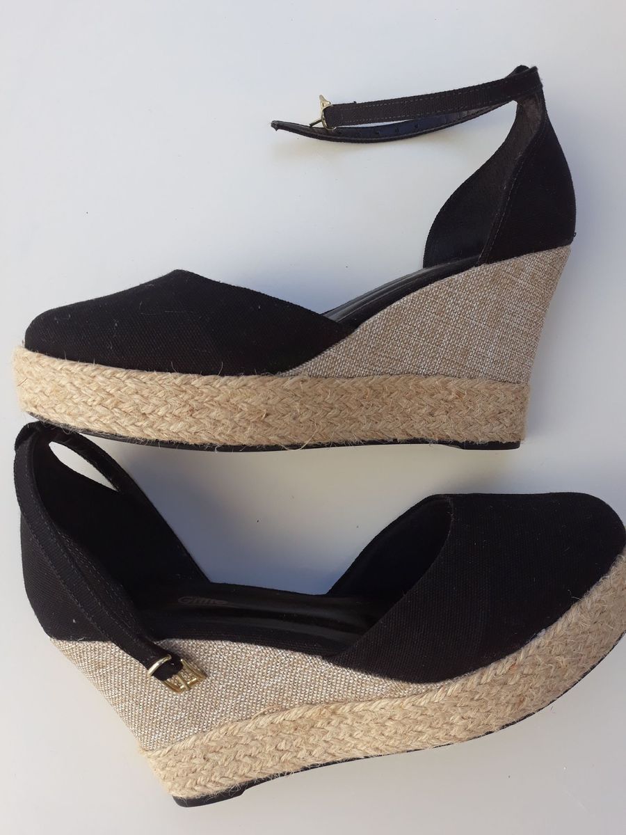 sandália espadrille griffe corda tira feminina