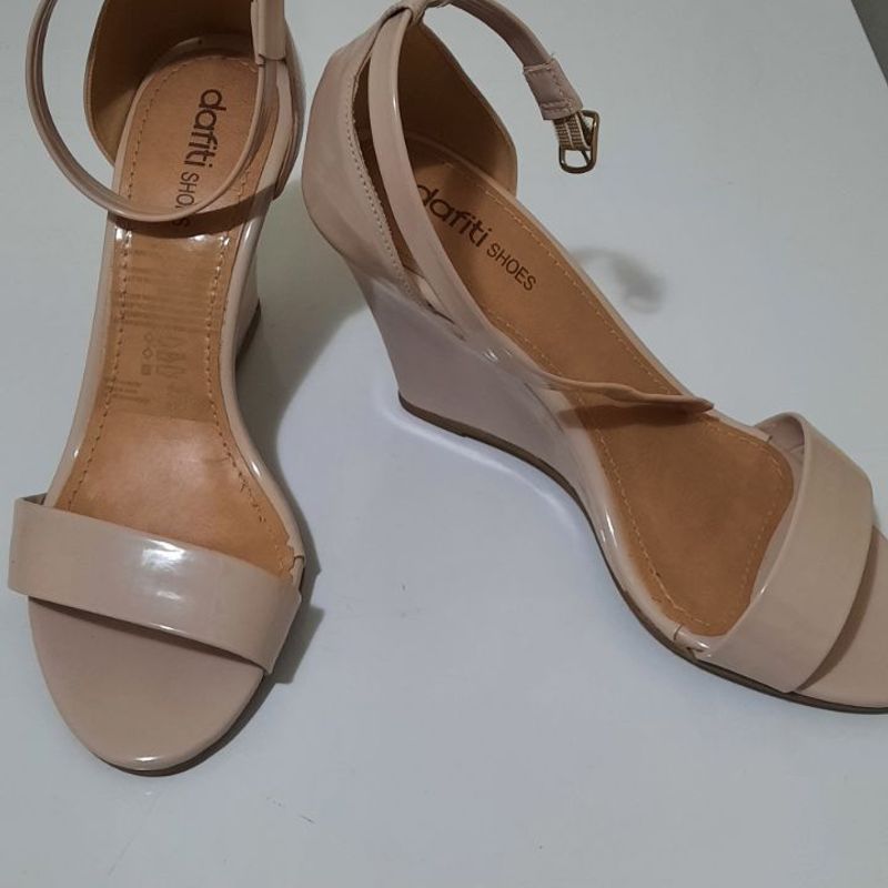 Sandália DAFITI SHOES Amarração Nude - Compre Agora