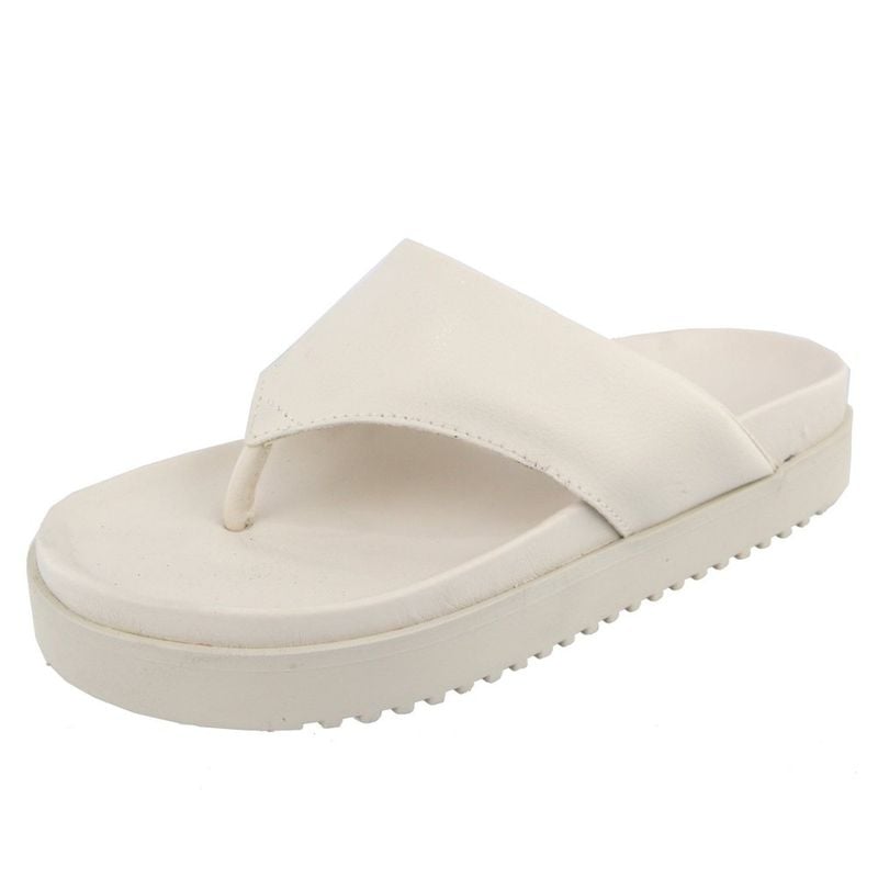Sandália Feminina de Dedo Plataforma Papete Confortável Off White  Sandália Feminina Nunca Usado 89765370 enjoei
