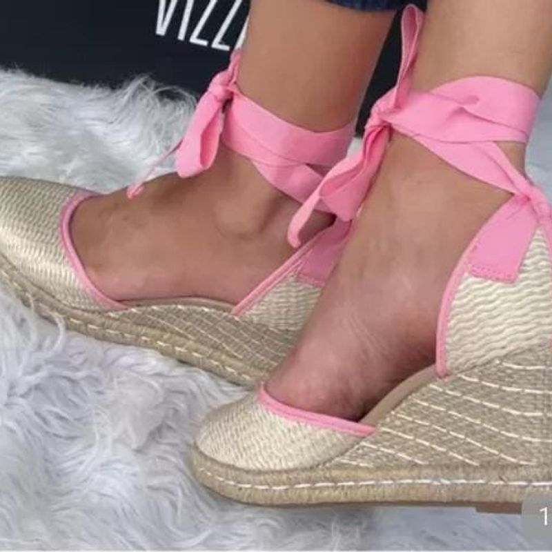 Sandália vizzano best sale espadrille rosa