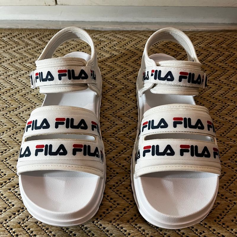 Sandalia sales fila branca