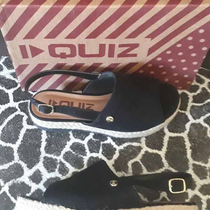 Sandália flatform espadrille store quiz