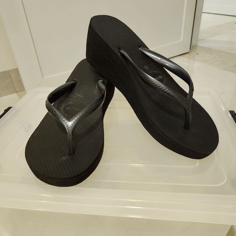 Sandalia best sale havaiana anabela