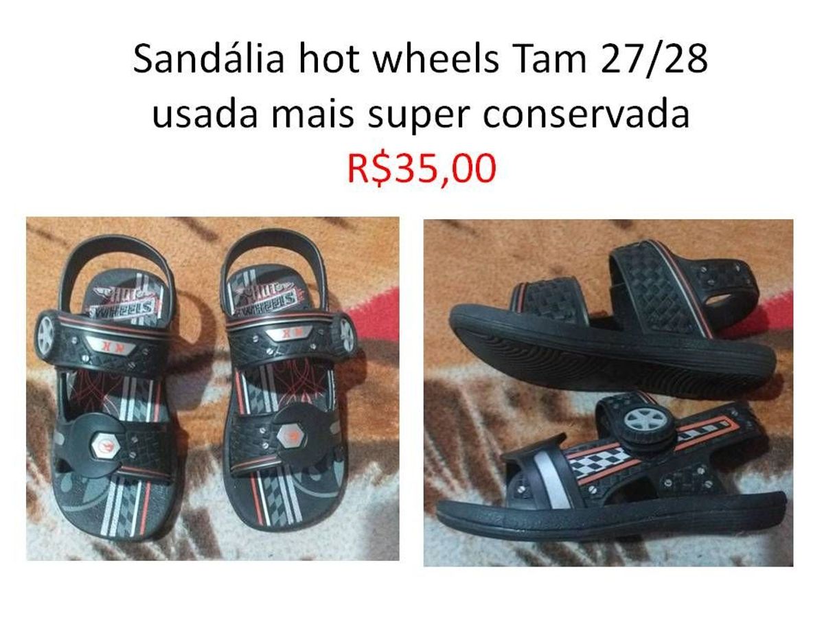 sandalia hot wheels 2018
