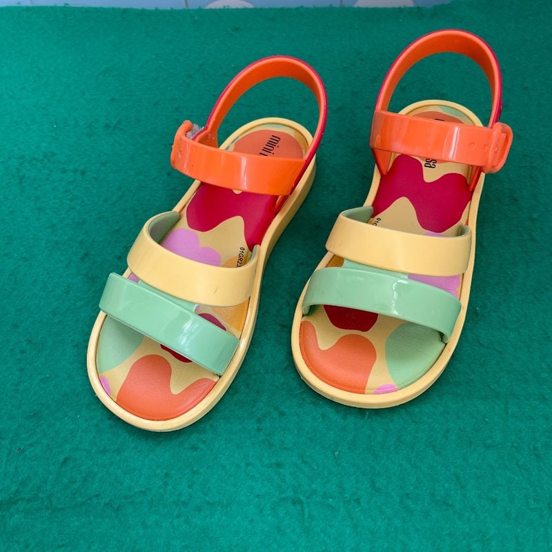 Sandalia Melissa Colorida Infantil Sandália Infantil Mini Melissa