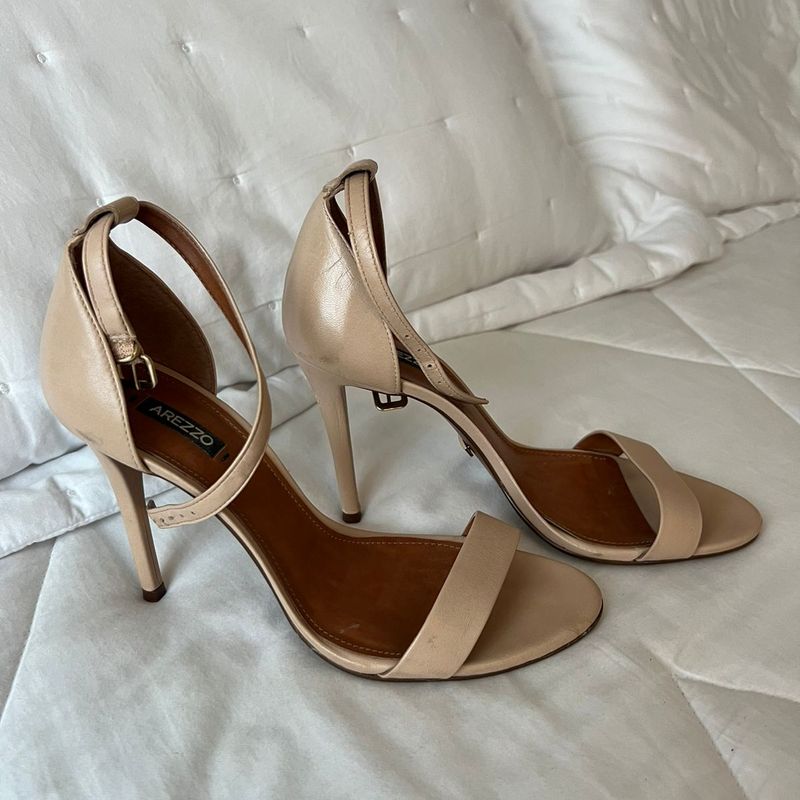 Sandalia Isabelli Nude Sand lia Feminina Arezzo Usado 94350126