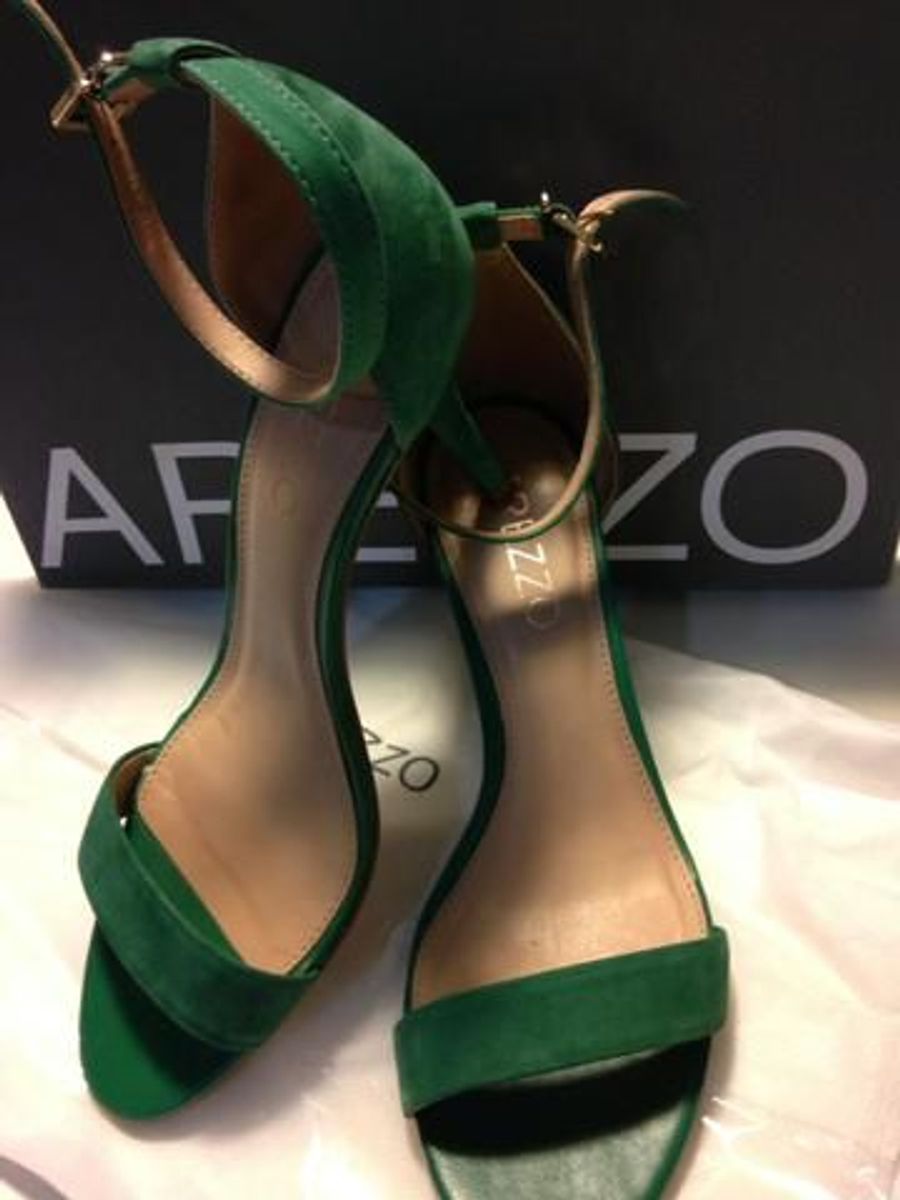 sandalia arezzo verde