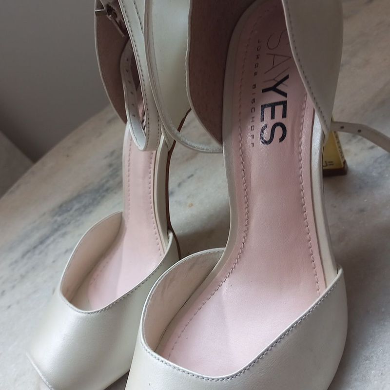 Say Yes Sandalia Jorge Bischoff Branca Sandalia Jorge Bischoff Say