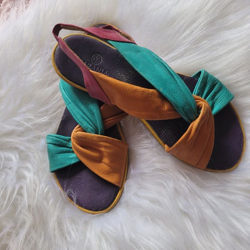 Sandália Laranja Lima Shoes Sandália Feminina Laranja Lima Shoes