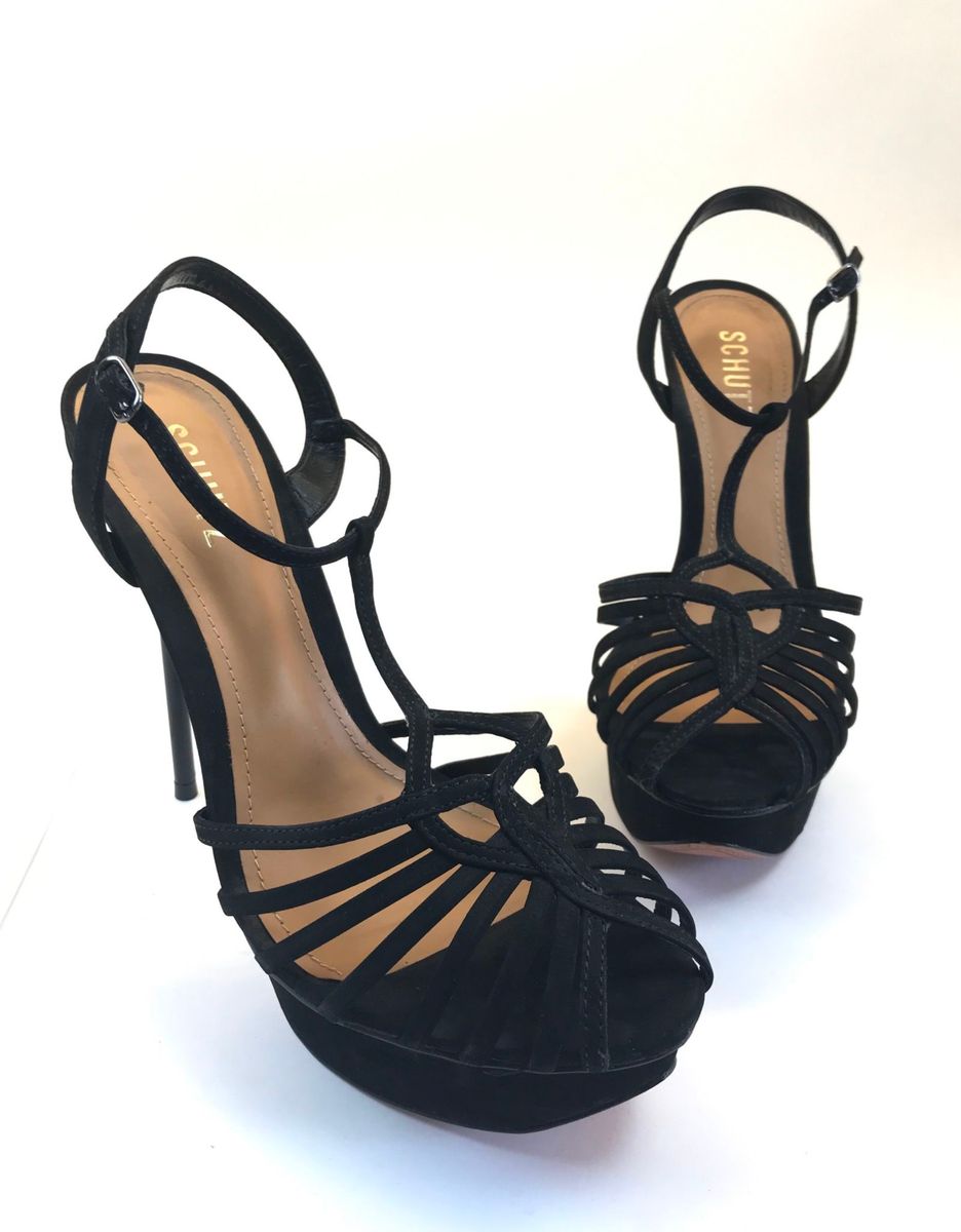 sandalia schutz salto fino