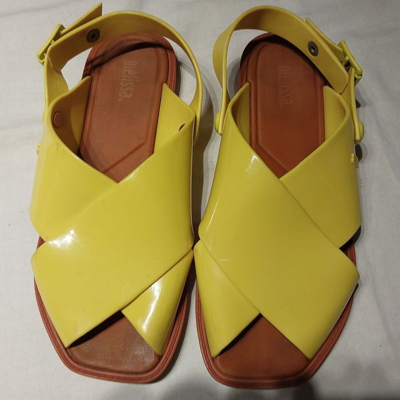 Sandália Melissa Amarelo Sandália Feminina Melissa Usado