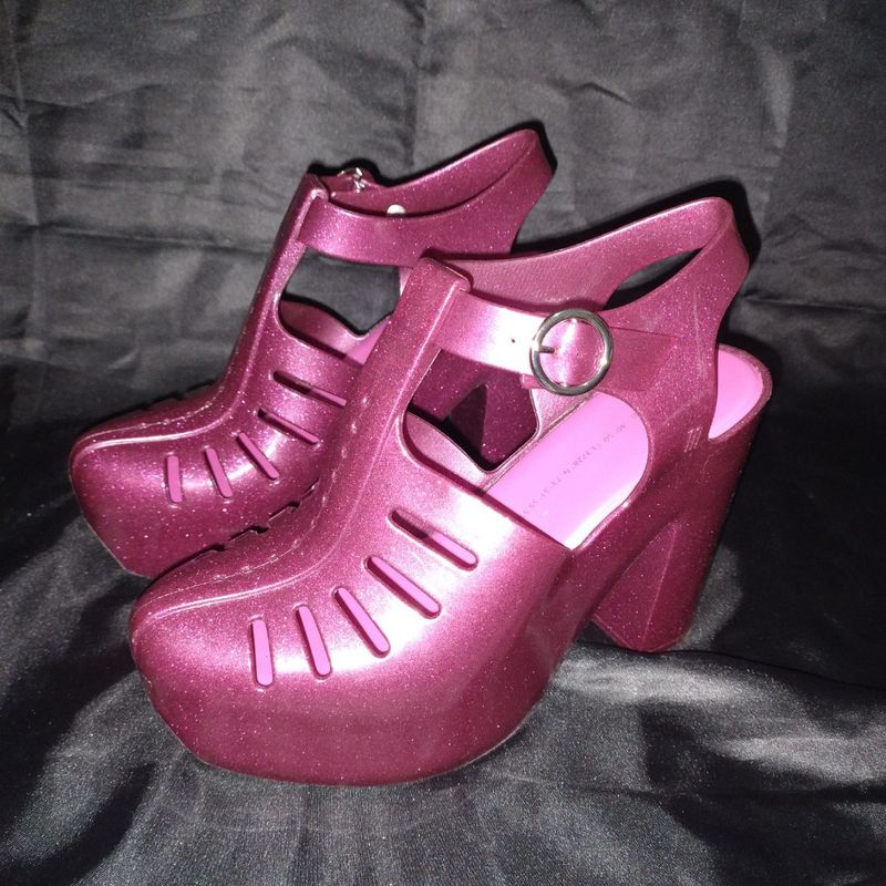 Pink Saltos Com Glitter Aranha Rosa Sandalia Aranha Melissa