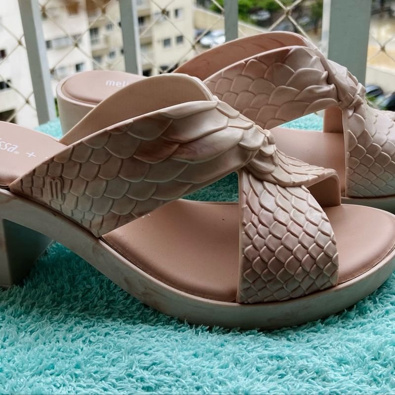 Sand lia Melissa Baja East Rosa Beb Sand lia Feminina Melissa Usado 78674783 enjoei