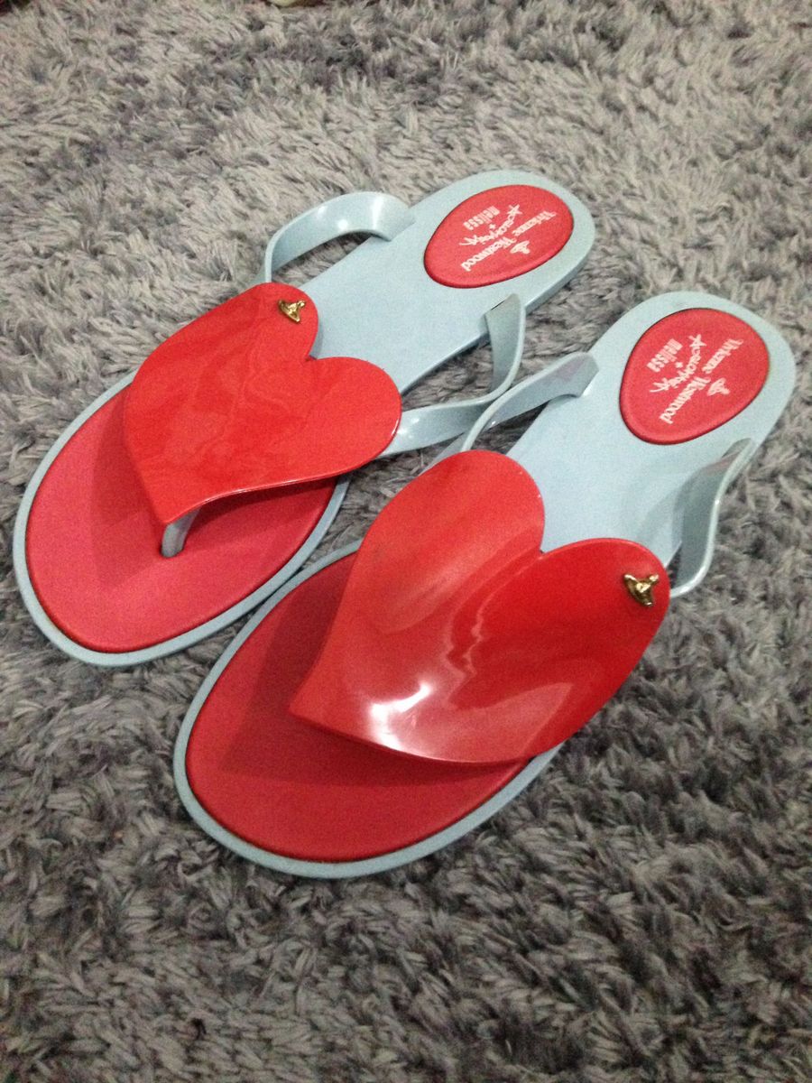 sandalia melissa coração