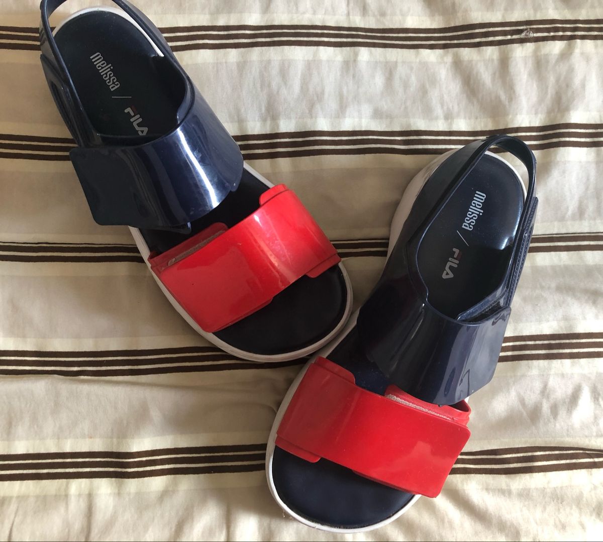 melissa fila sandals