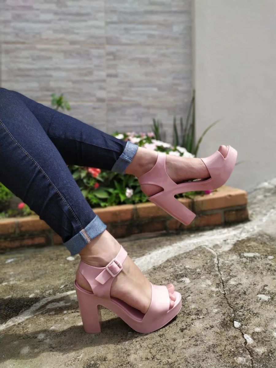 sandalia melissa mar heel