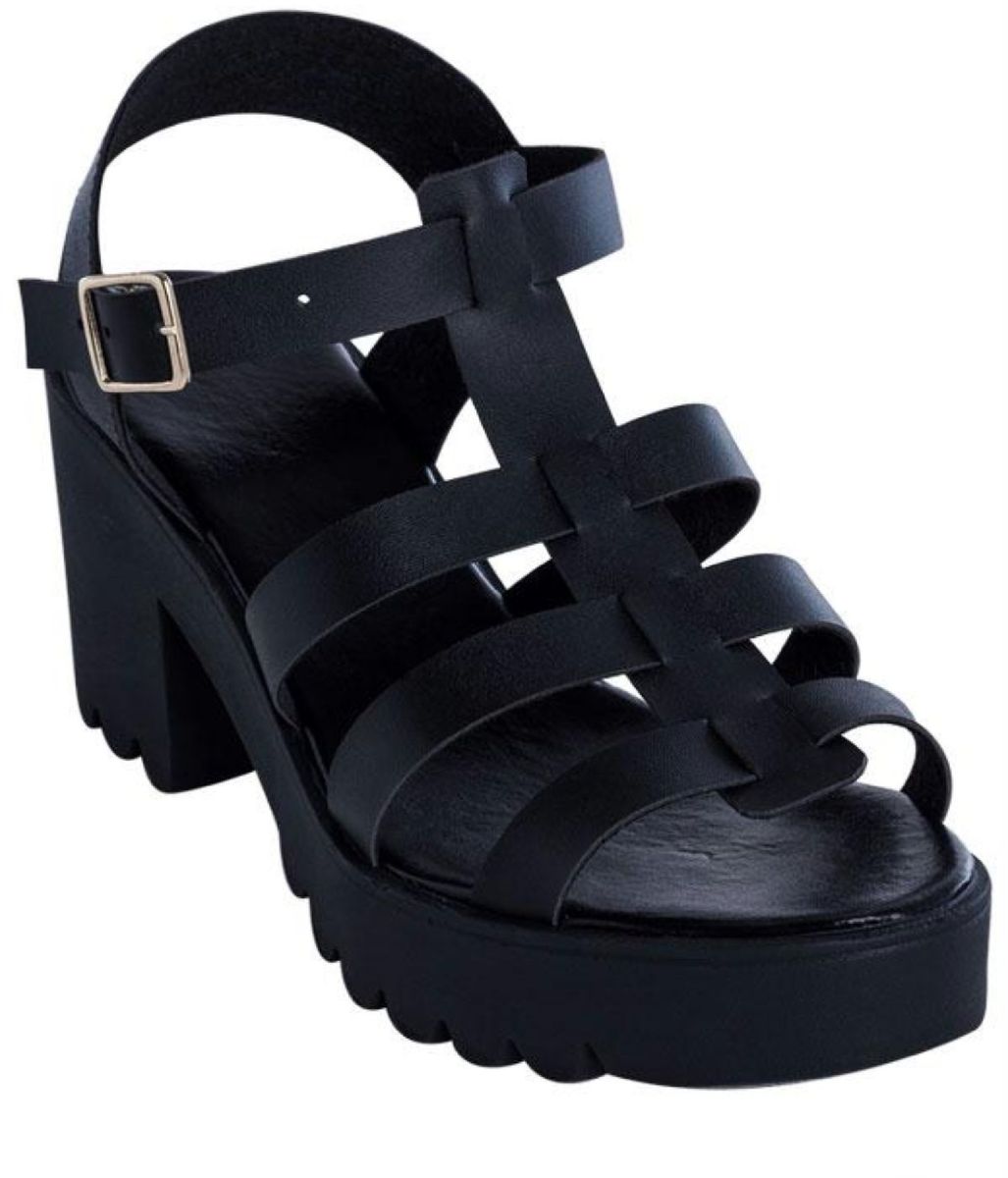 sandalia salto tratorado melissa