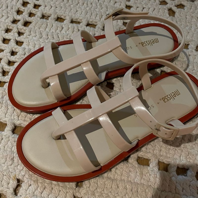 Melissa Caribe Melissa Rasteirinha Branca Sandália Melissa Salinas