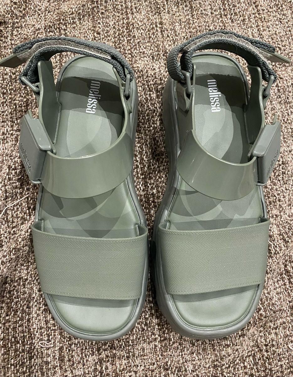 Sandalia melissa discount verde militar