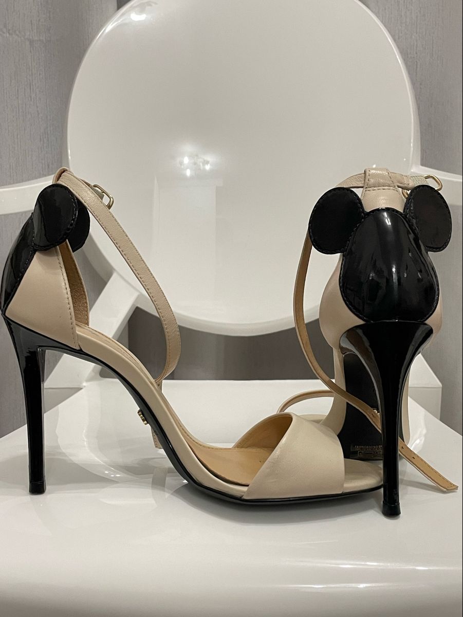 Sand lia Mickey Disney Arezzo 35 Nude Salto Fino Preto Sand lia