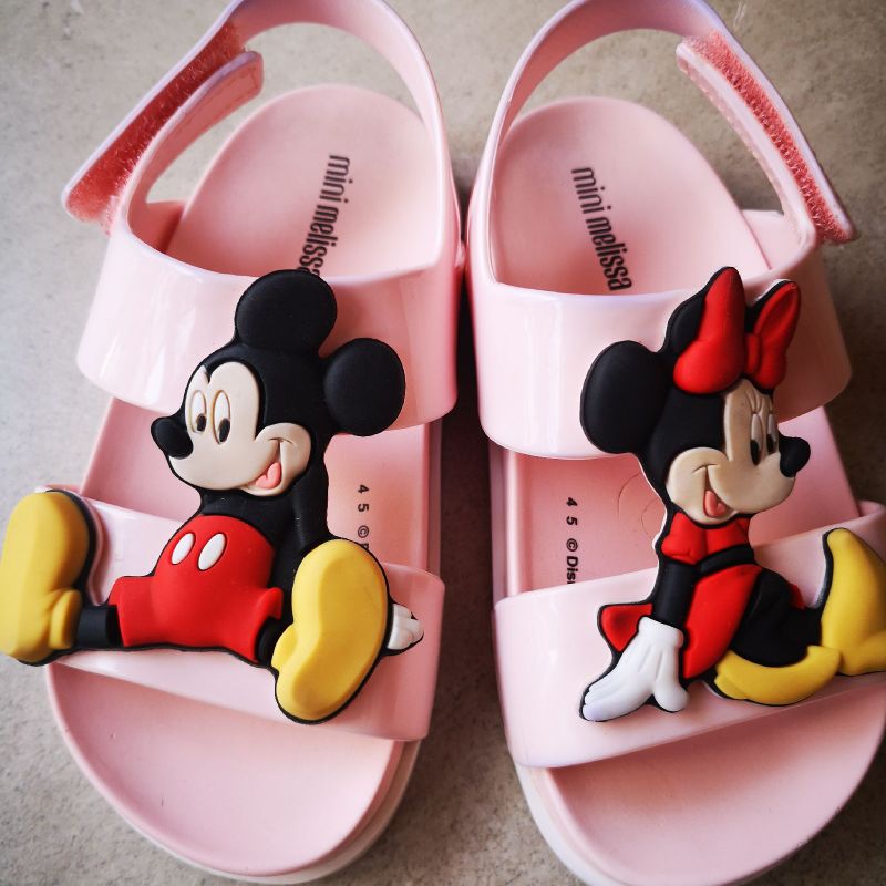 Sandalia melissa infantil store minnie