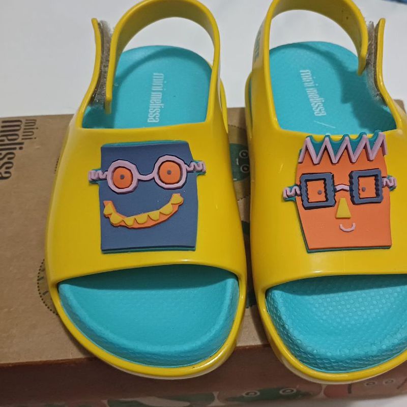 Sandália Mini Melissa Infantil Cloud Fábula Amarela Melissa
