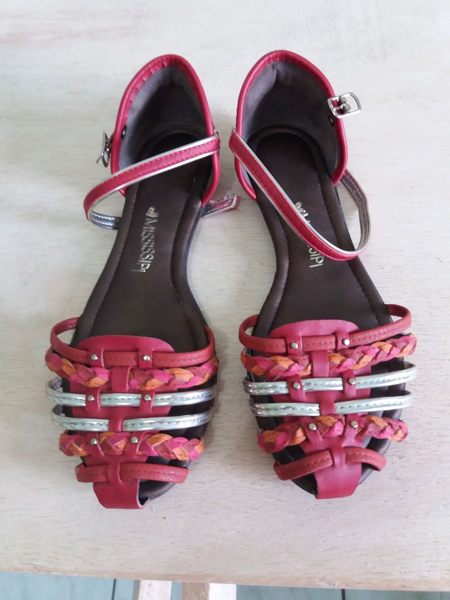 sandalia mississipi vermelha