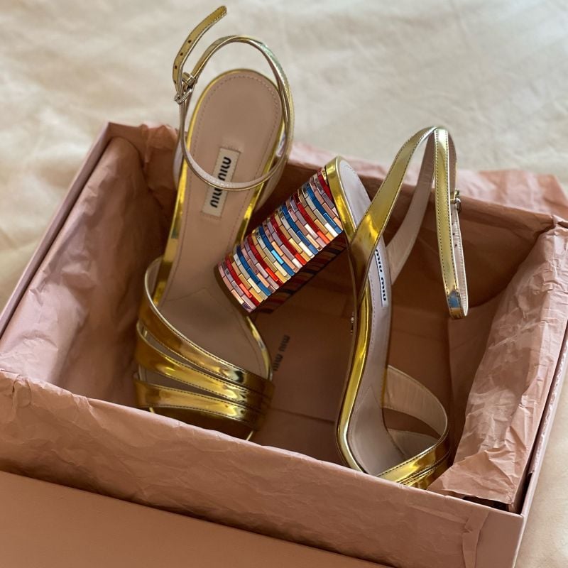 Sandalias discount miu miu