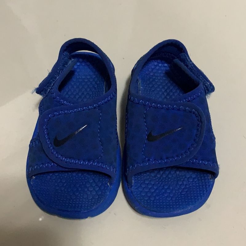 Sandalia nike best sale azul bebe